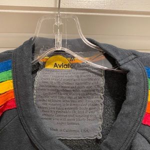 Aviator nation cropped sweatshirt